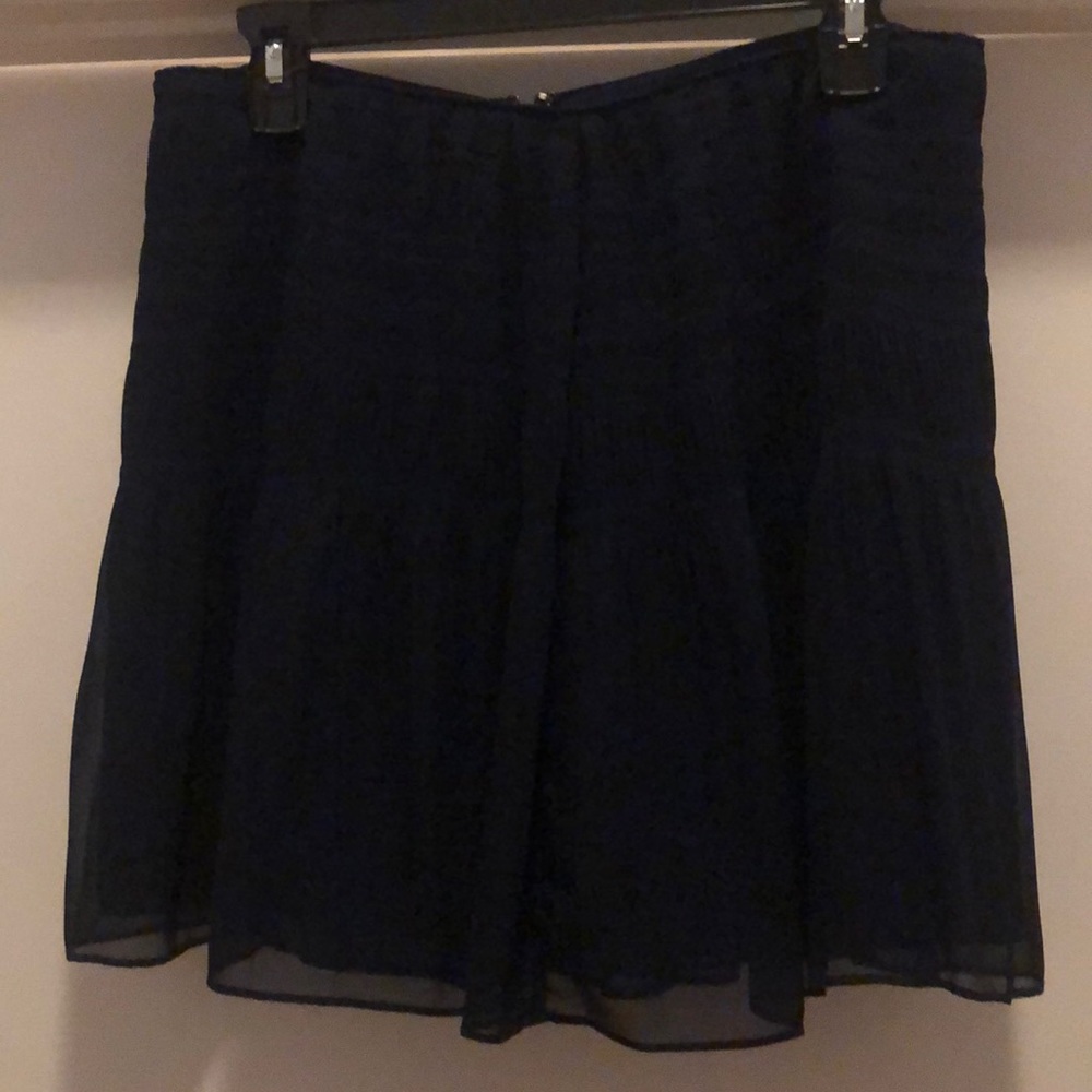 DVF navy mini skirt